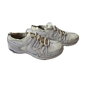 Ryka Devotion Max Slip-On Walking Sneakers Gray White Lace Up Comfort Size 7